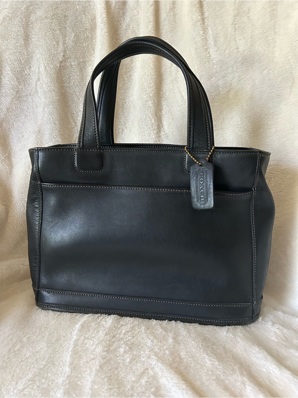 Vintage Coach black bleeker satchel 9303 90s classic Costa Rica